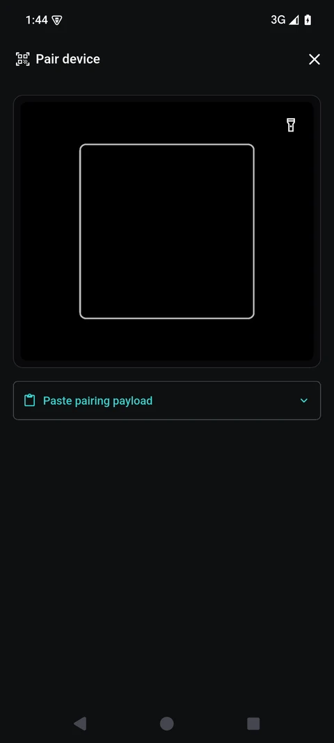 AnyTTY Flutter app QR scanner and pairing input